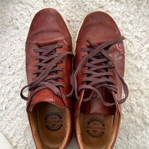 Driver Club USA Brown Leather Sneakers